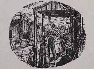 Churning butter